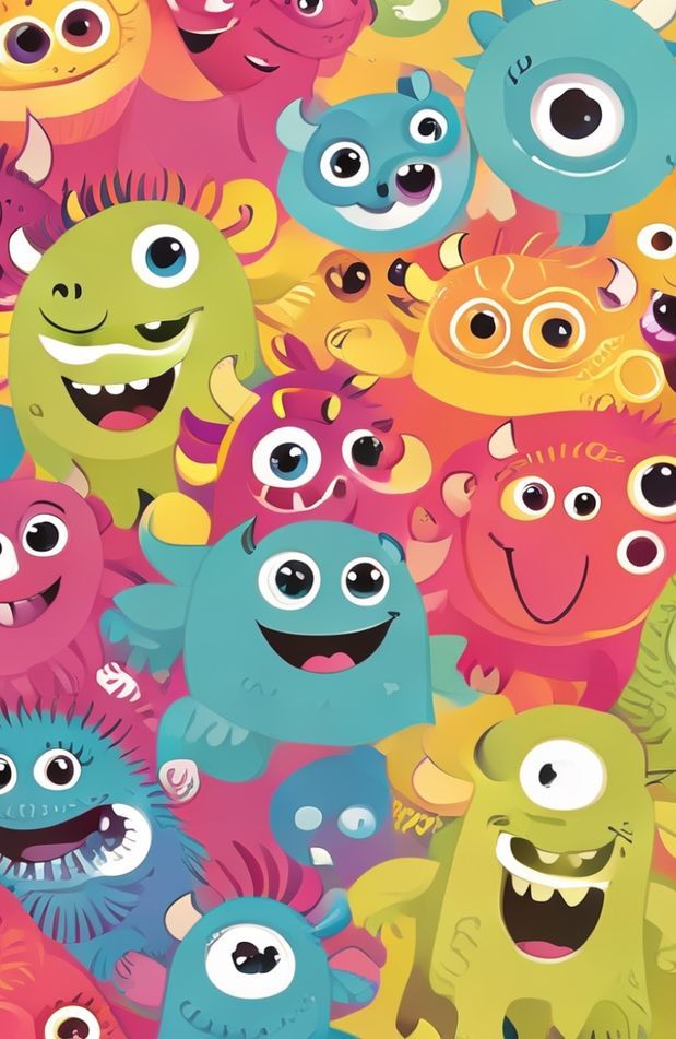 Cute Monster Wallpaper