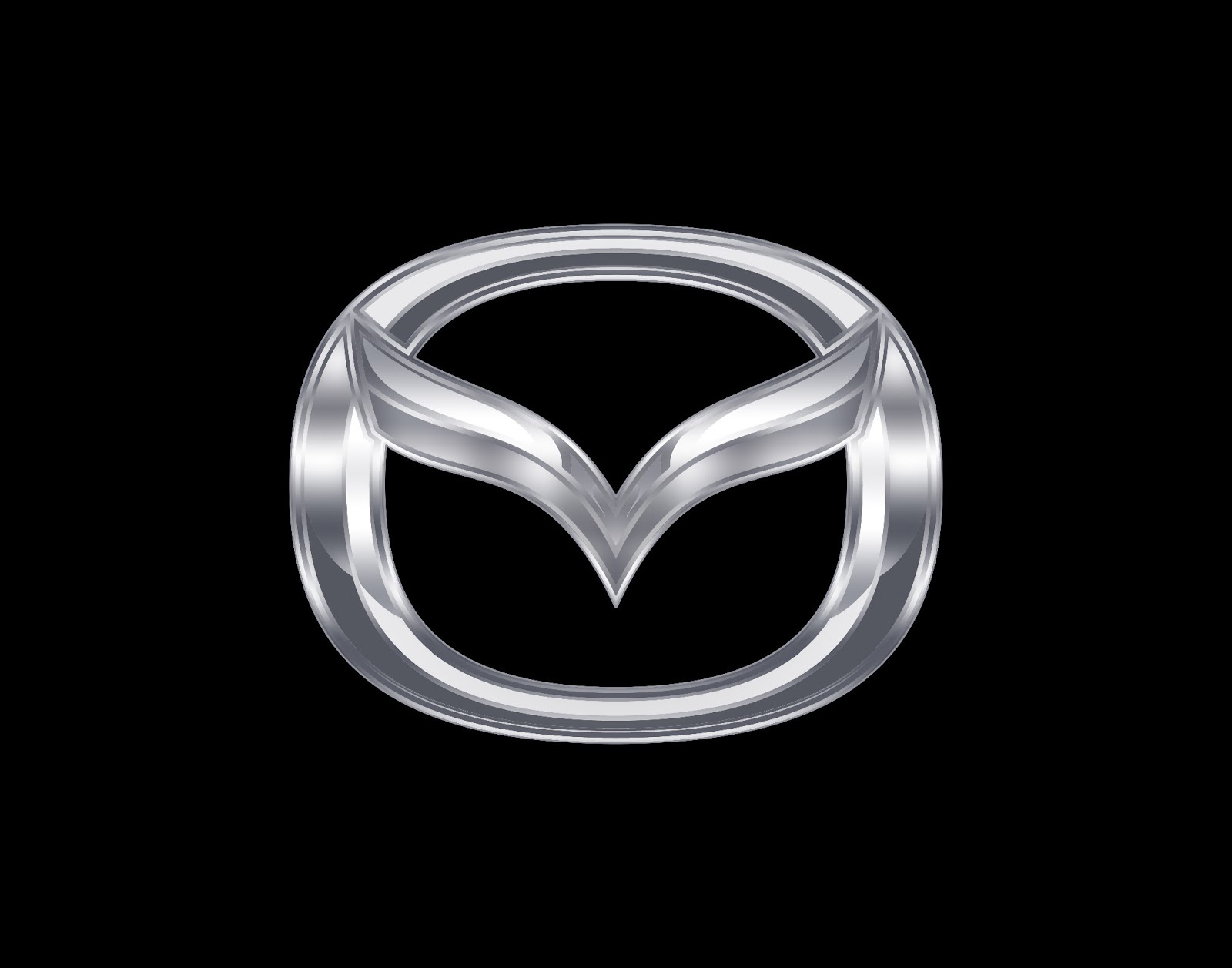 Best Mazda Logo Background HD Wallpaper Black