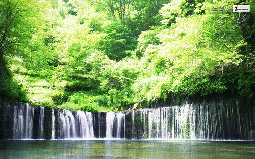 The Waterfall Flowing Desktop Wallpaper Photo Sharing