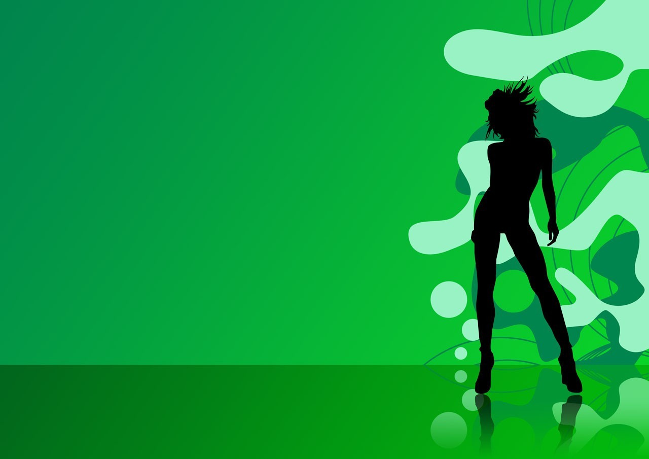 Wallpaper illustration digital art women dancing silhouette