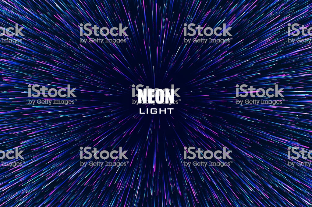 Light Rays Neon Radial Lines Background For Ic Book Circular