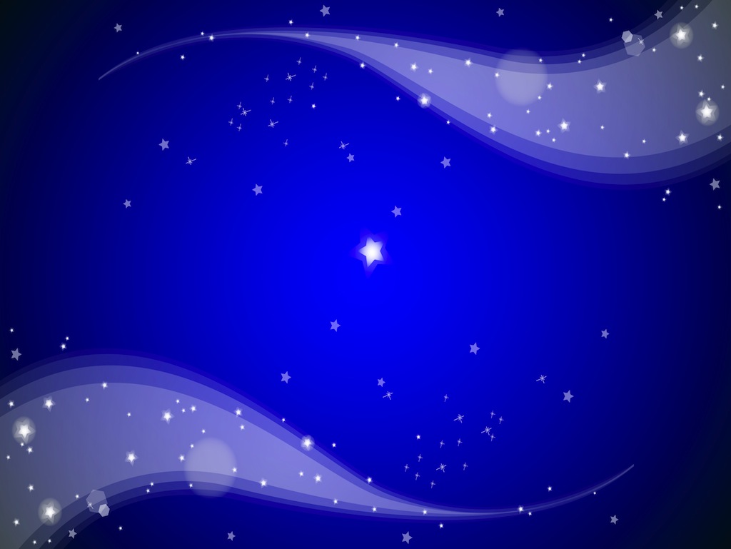 Starry Night Background Vector
