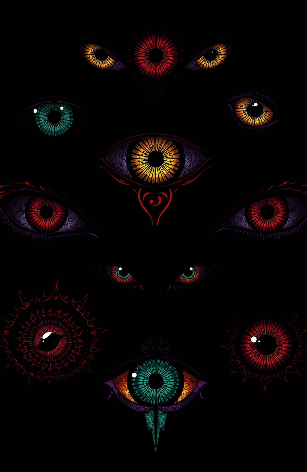 Evil Eyes Wallpaper