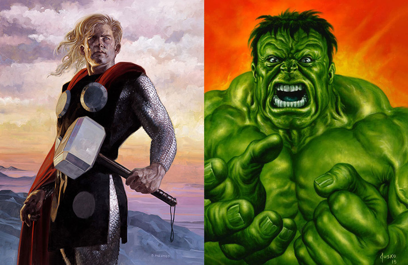 Marvel Masterpieces Parallels Thor And Hulk Hipsters Of The
