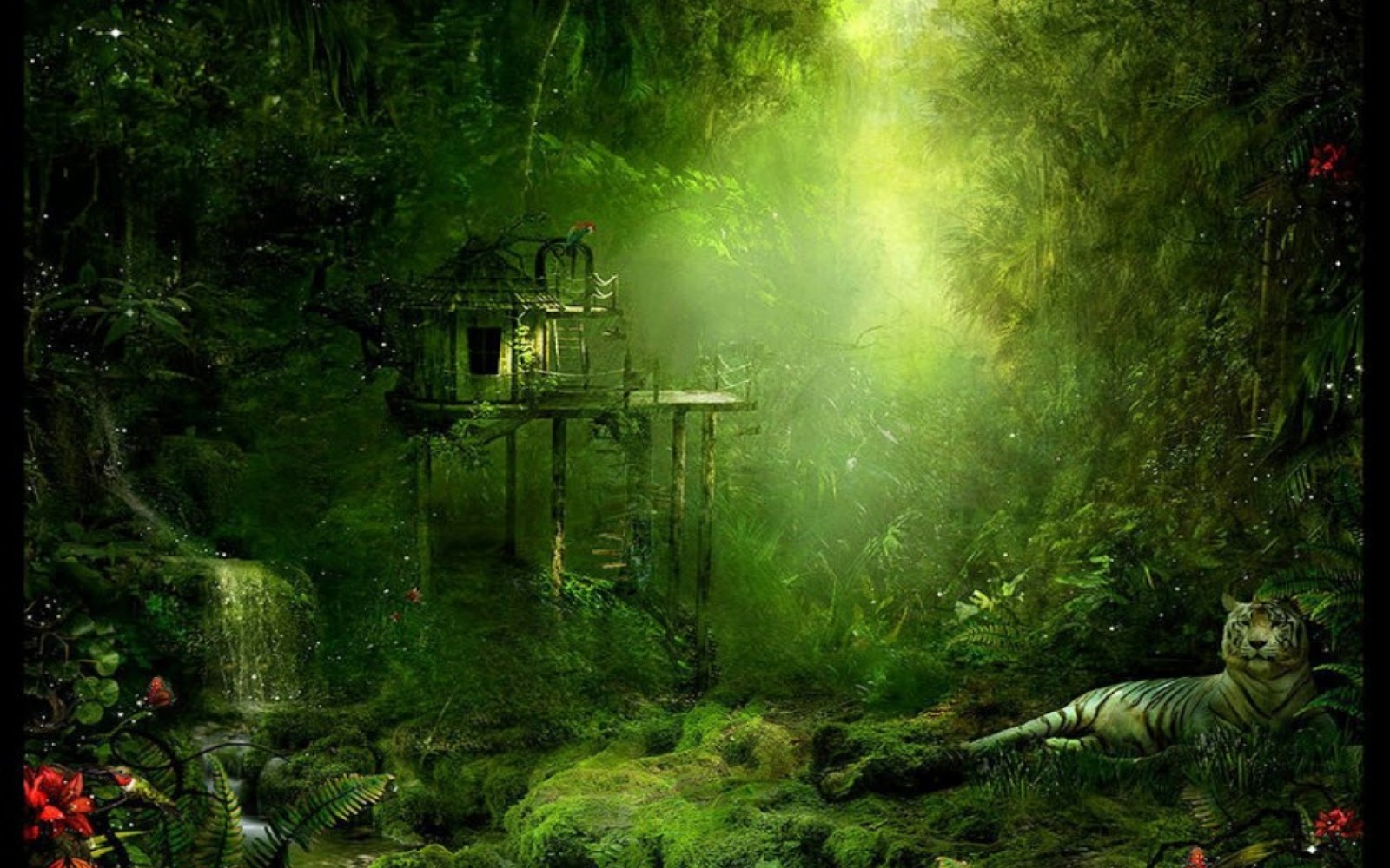 Love Treehouses The Jungle Tree House Wallpaper