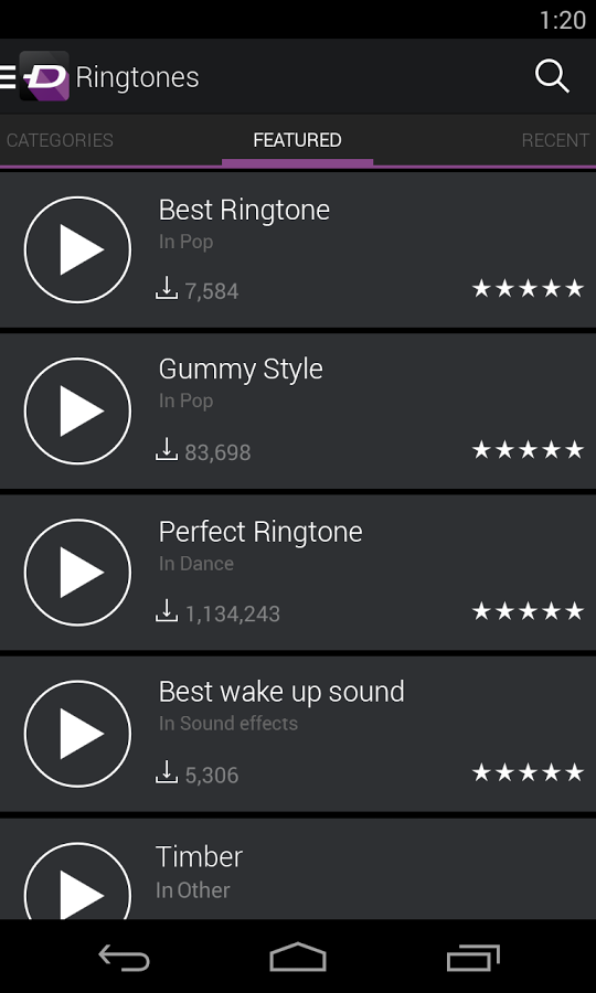 zedge free ringtones to download on a cell ph