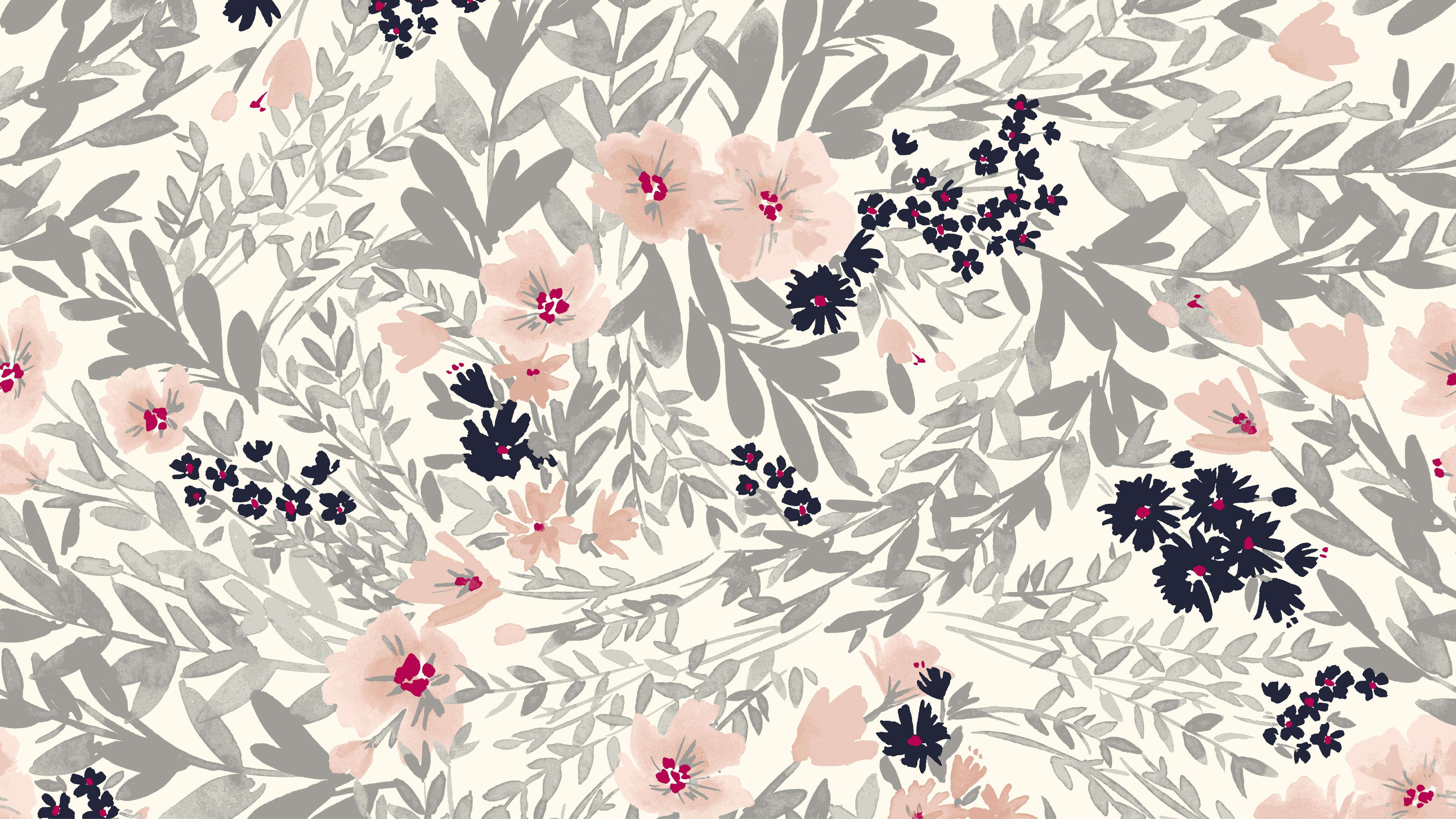 Floral Pattern Desktop Wallpaper At Wallpaperbro