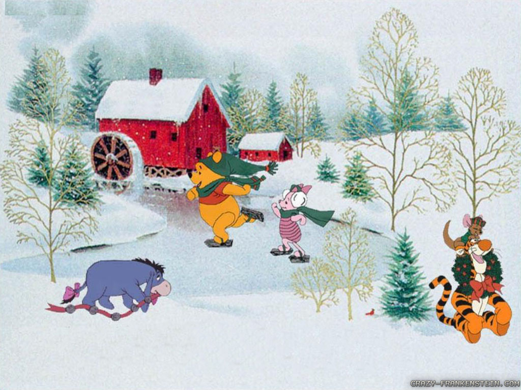 Winnie The Pooh Christmas Wallpaper
