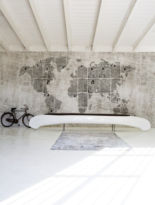 Map Wallpaper Maps Framed Art Interior Design