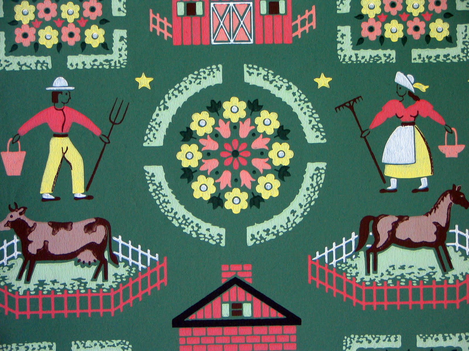  Vintage Wallpaper is Charming For Your Country Cottage Or Retro
