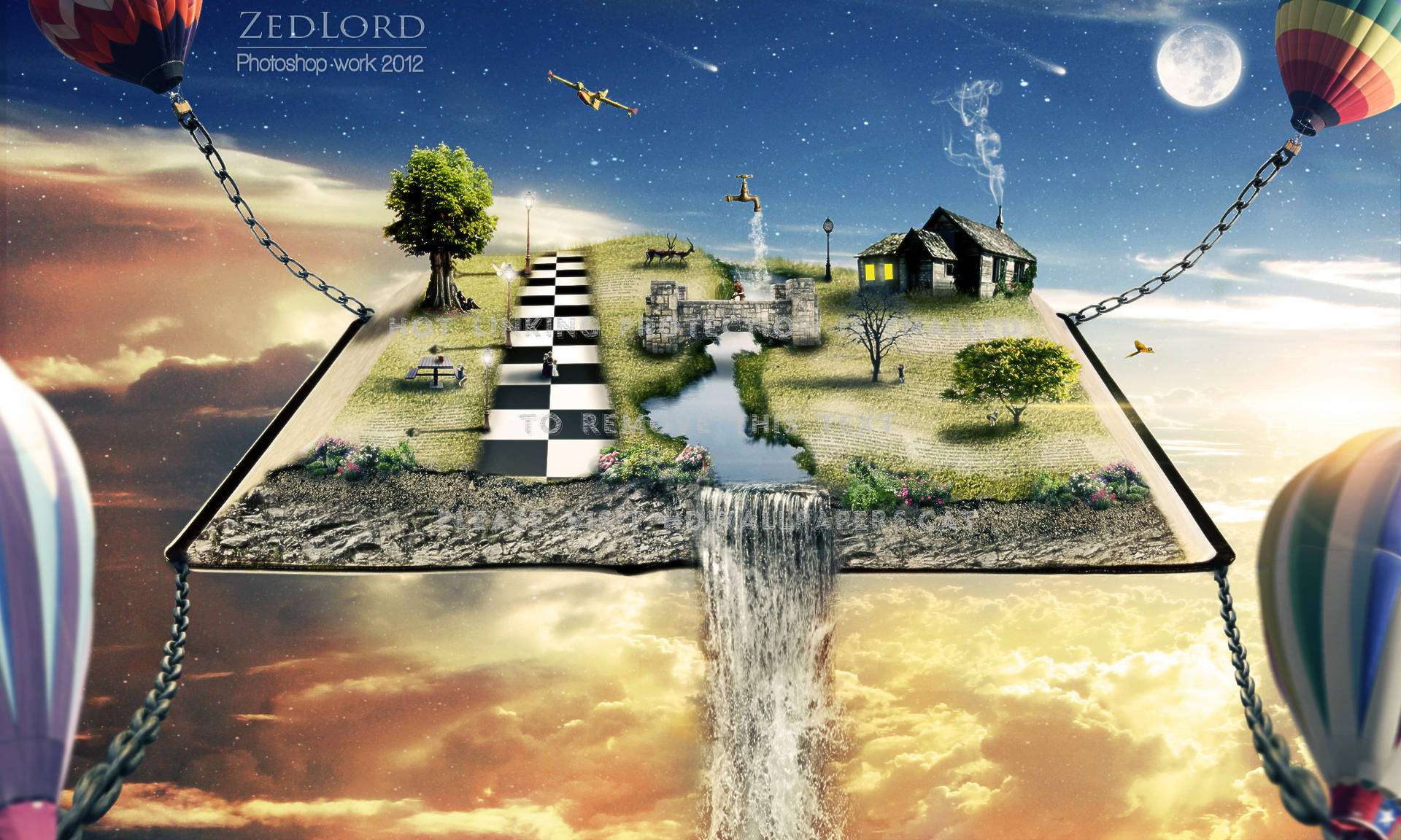 Floating Island Wallpaper