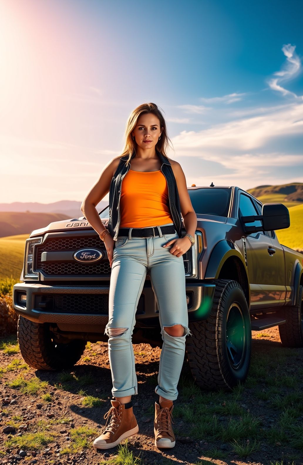 Girls And Trucks Wallpaper