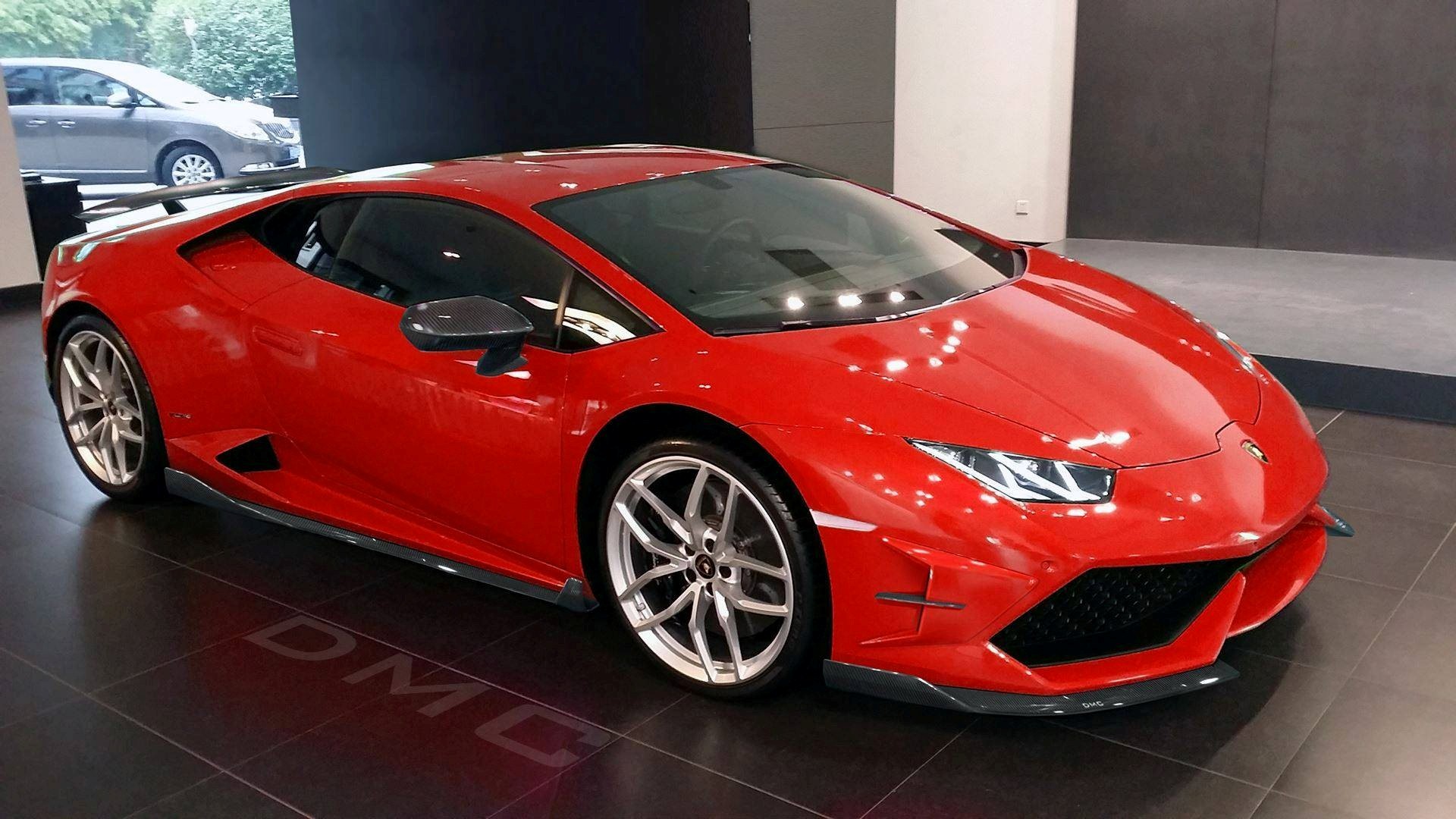 New Red Lamborghini Huracan Car Wallpaper HD