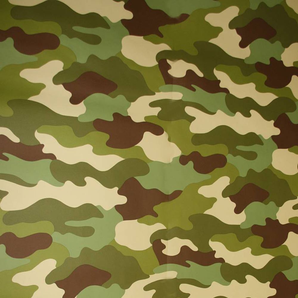 Camouflage Wallpaper Green 10m Kids Bedroom New