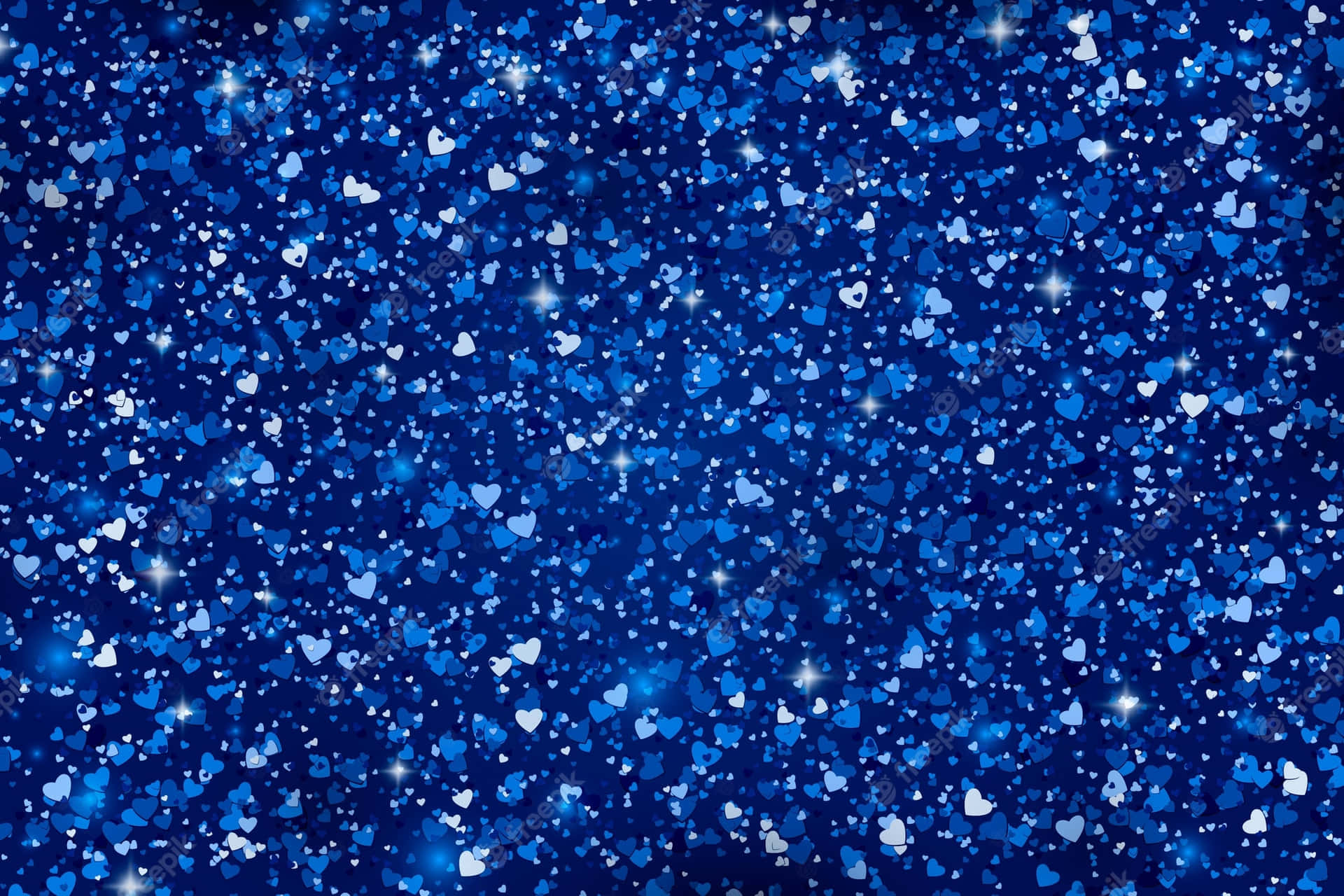 Blue Glitter Background Wallpaper