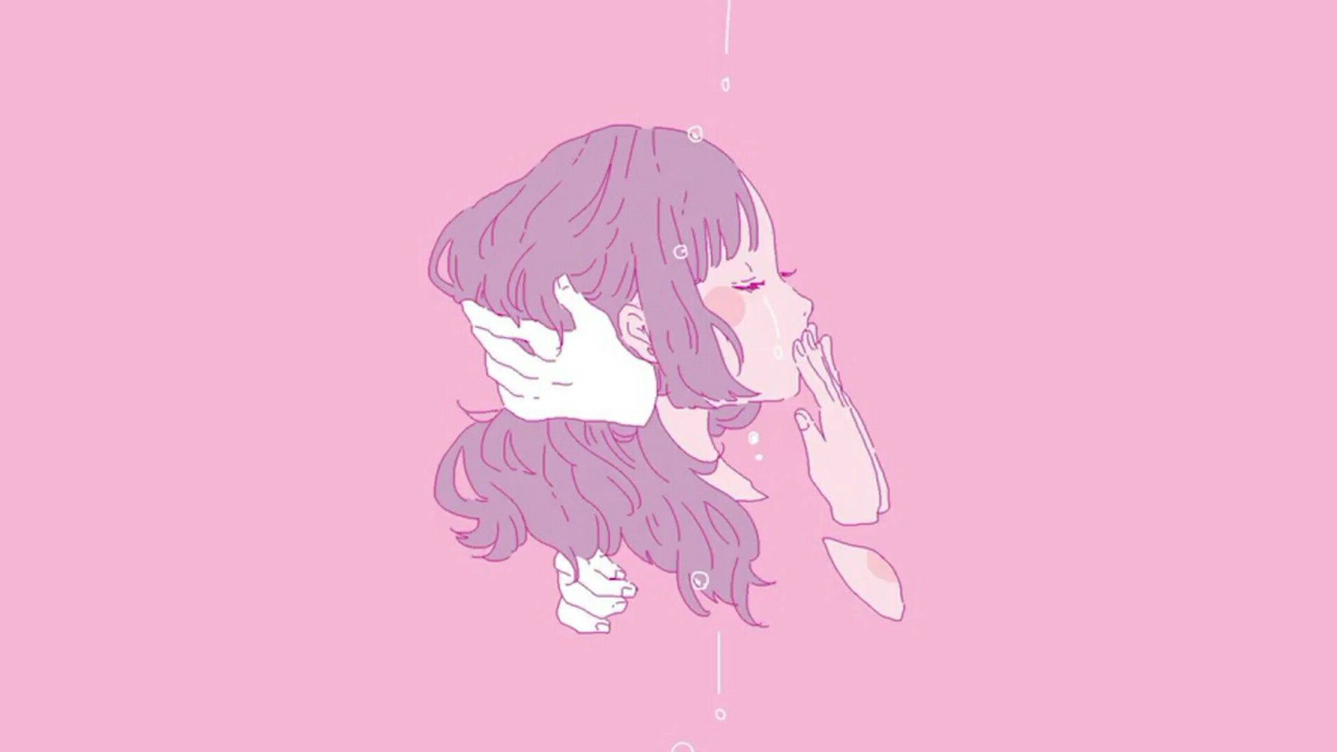 Pink Anime Aesthetic Wallpaper