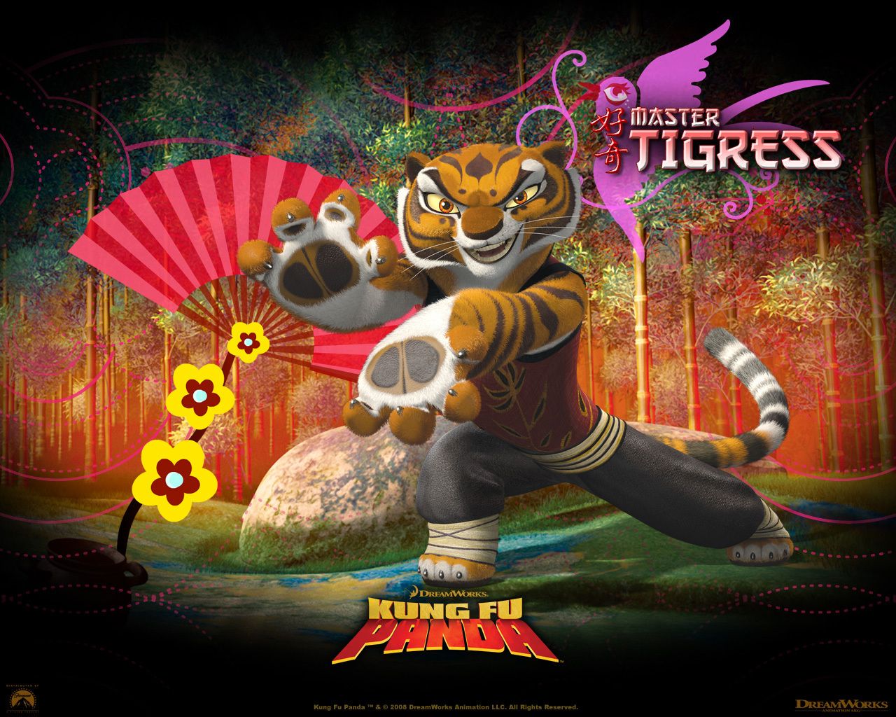 Kung Fu Panda Tigress HD Wallpaper Background Image