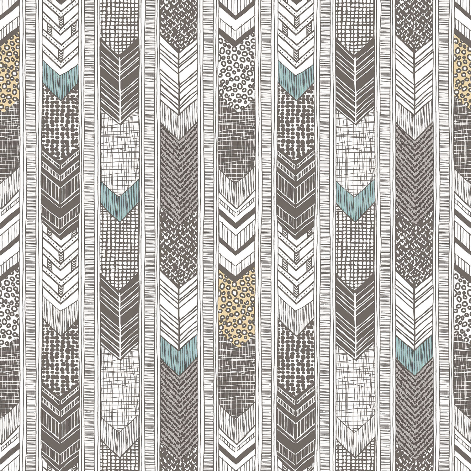 G56381 Native American Feather Stripes Global Fusion Wallpaper