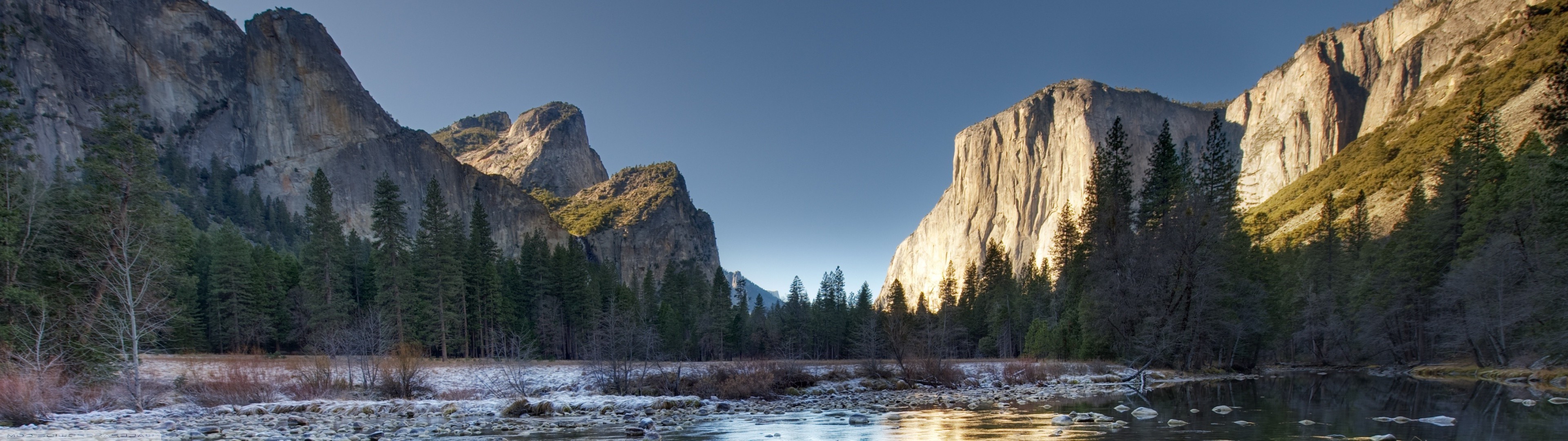 Multiple Display Landscape Yosemite National Park Wallpaper And