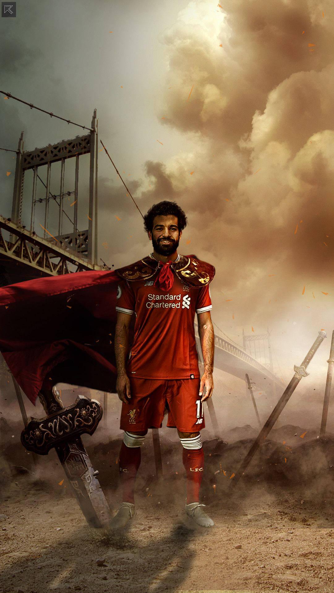 Mohamed Salah Liverpool S Premier League Hero Wallpaper