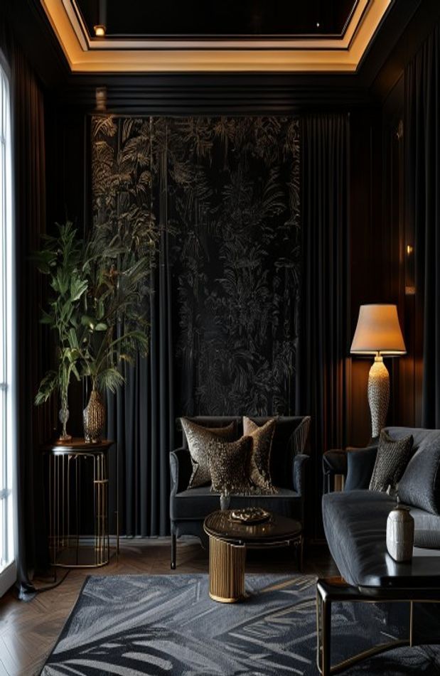 Black Curtain Wallpaper
