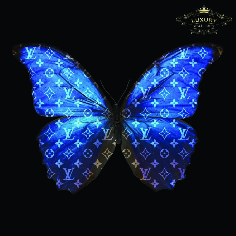 Blue Butterfly Louis Vuitton Wallpaper Sema Data Co Op