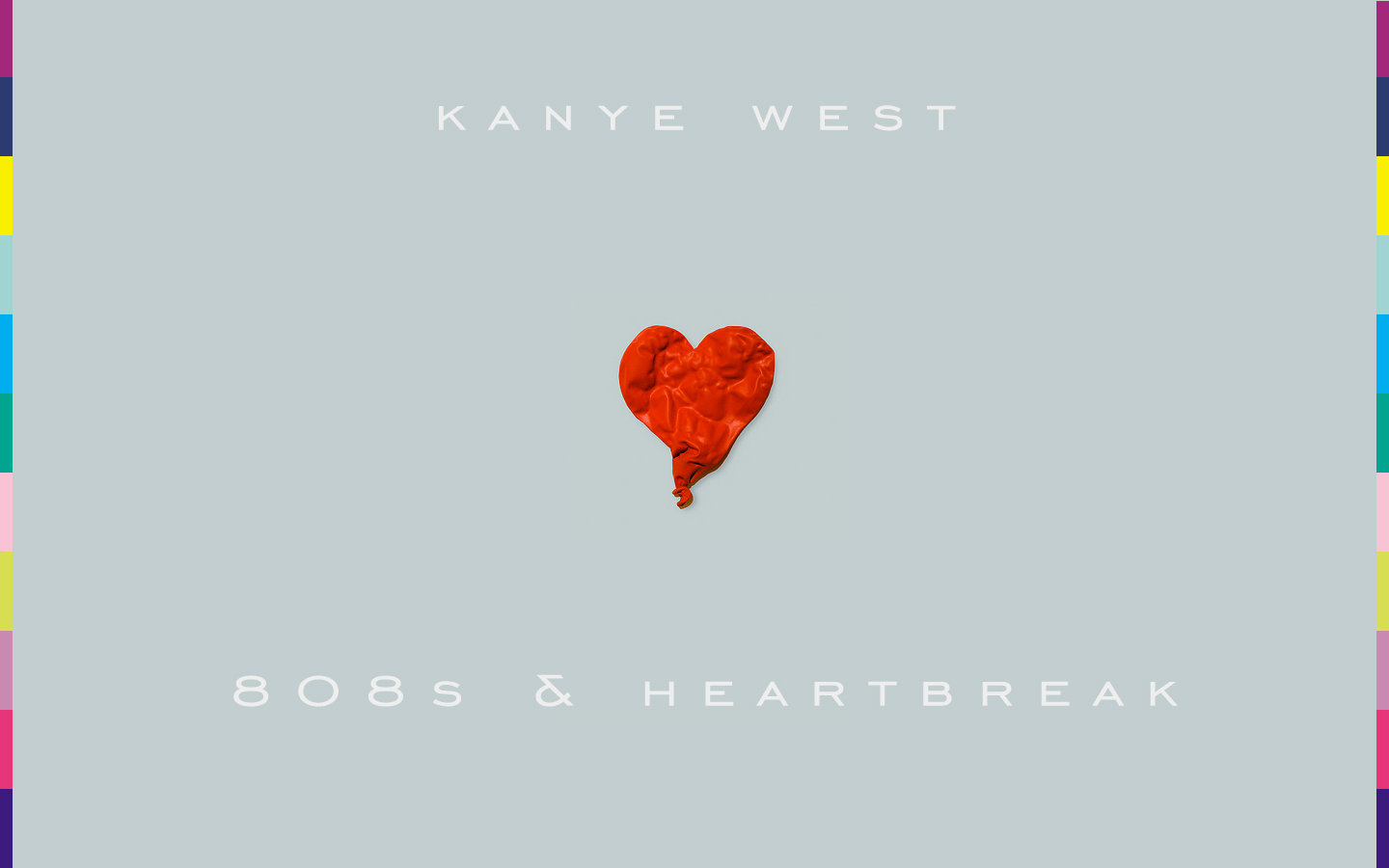 West 808s And Heartbreak Album Cover Kanye Wallpaper Heart