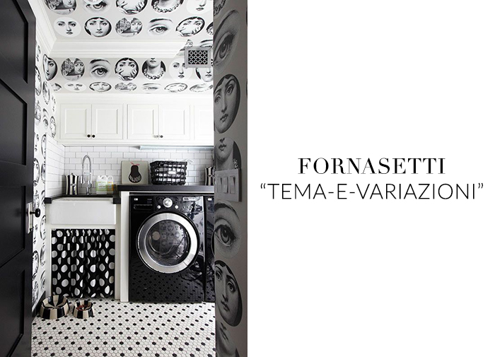 Stylish Wallpaper To Liven Up Your Laundry Room Fornasetti