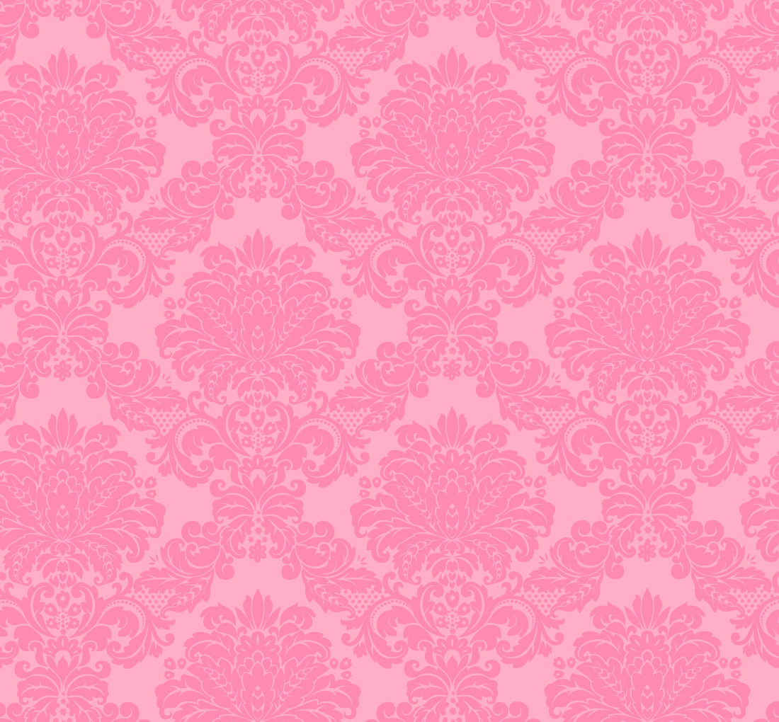 Bubblegum Pink Damask Wallpaper Thumbnail