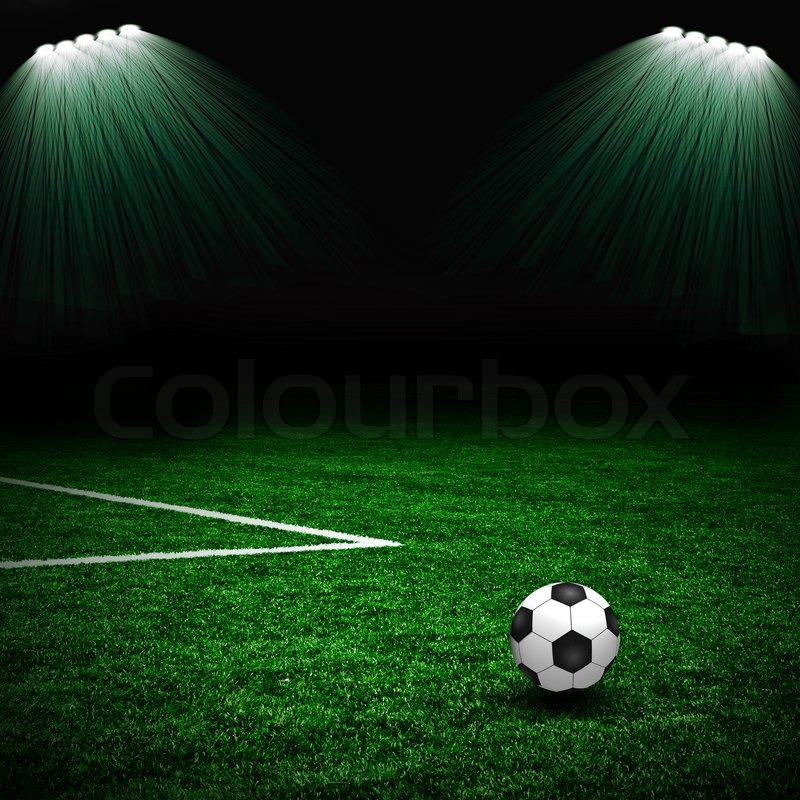 Cool Soccer Field Background Ball On The Green