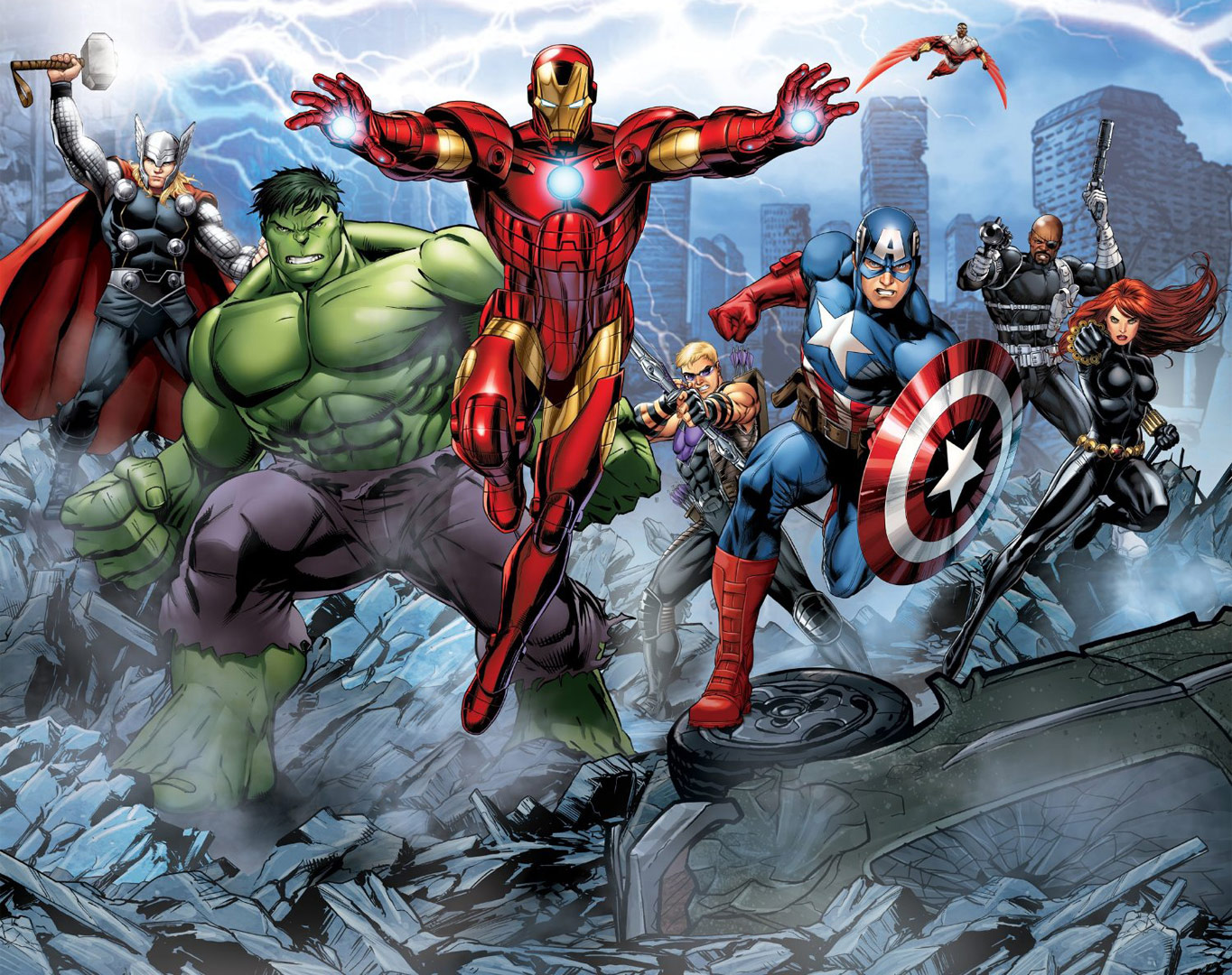 An Epic Battle In Your Home With The Avengers Assemble Full Wall Mural