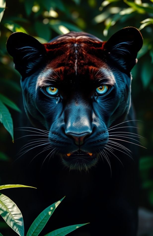 Black Panther Blue Eyes Wallpaper