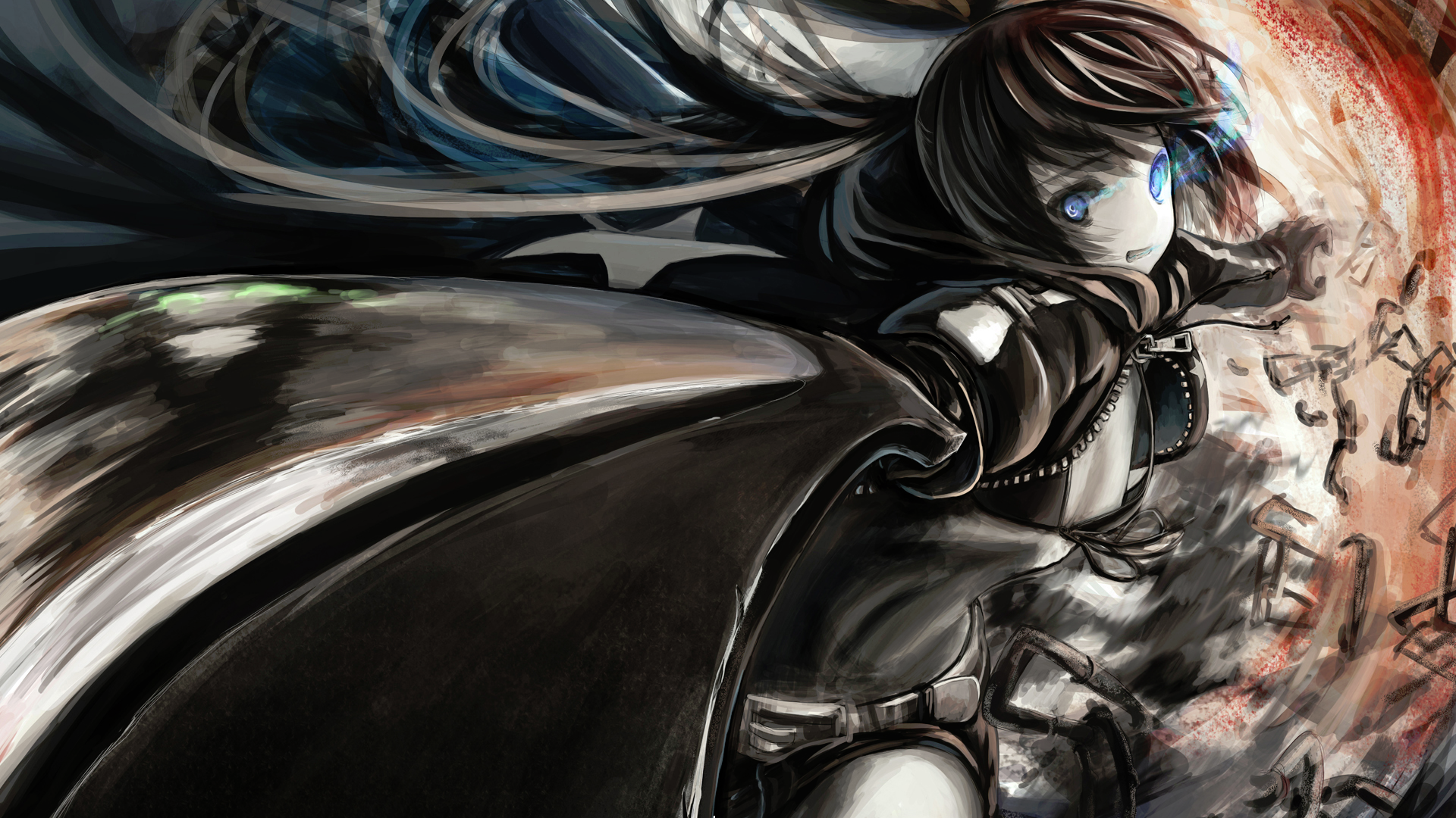 Black Rock Shooter 1080p Wallpaper From Shadow Of Death Hosted By