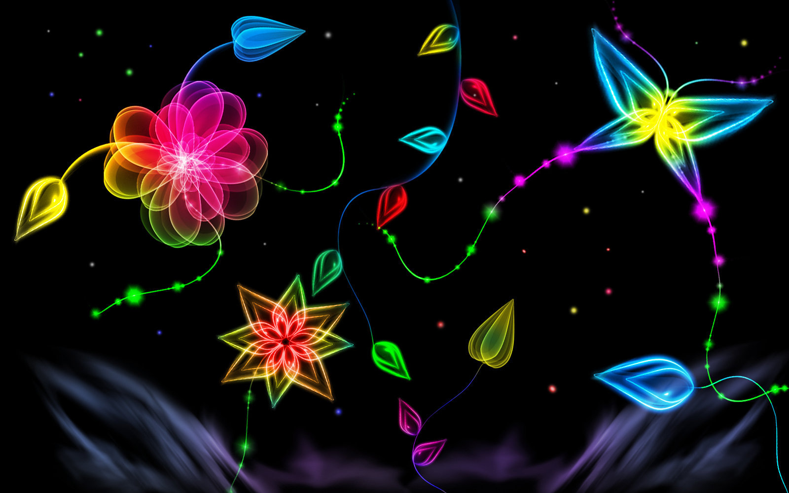 Let Your Desktop Glow with Neon Light WallpapersDzineblog360 1600x1000