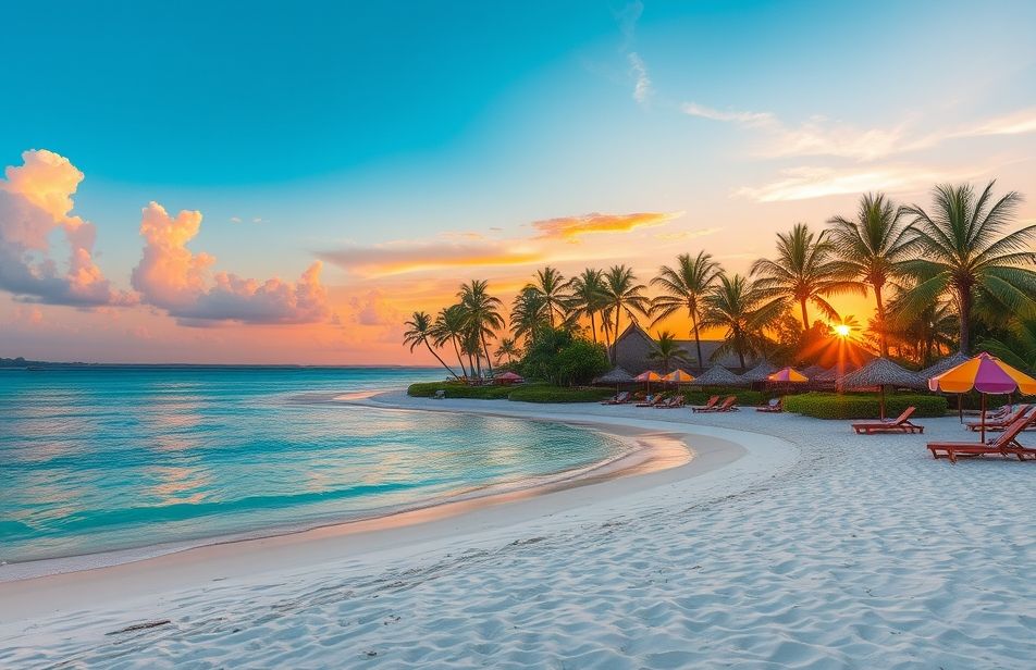 Beach Resort Wallpaper