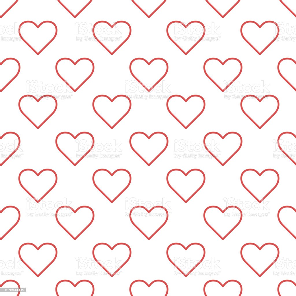 Simple Hearts Shapes Seamless Pattern On Pink Background Valentines Day  Wallpaper 14 February Backdrop Design For Fabric Textile Print Wrapping  Paper Cover Vector Illustration Royalty Free SVG Cliparts Vectors And  Stock Illustration