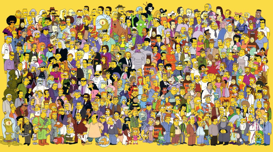 Simpsons Character Poster
