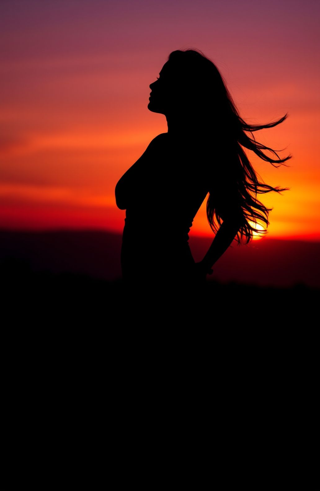 Woman Silhouette Wallpaper