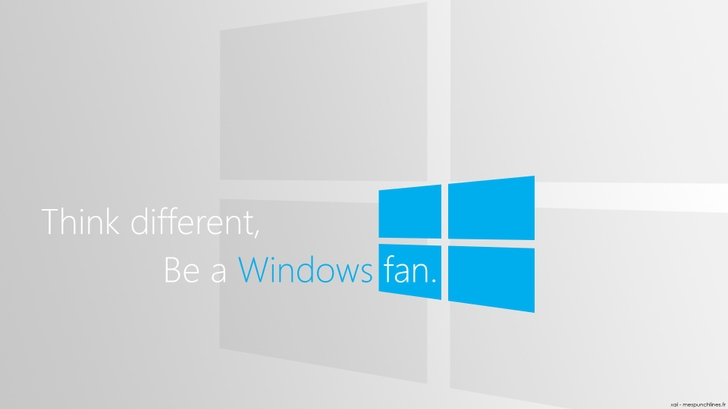 Windows Fan Simple Phone Logo Wallpaper