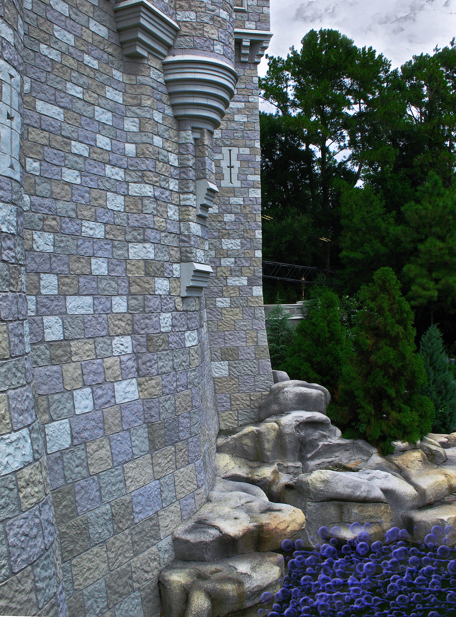 Castle Brick Close Up By Wdwparksgal Stock