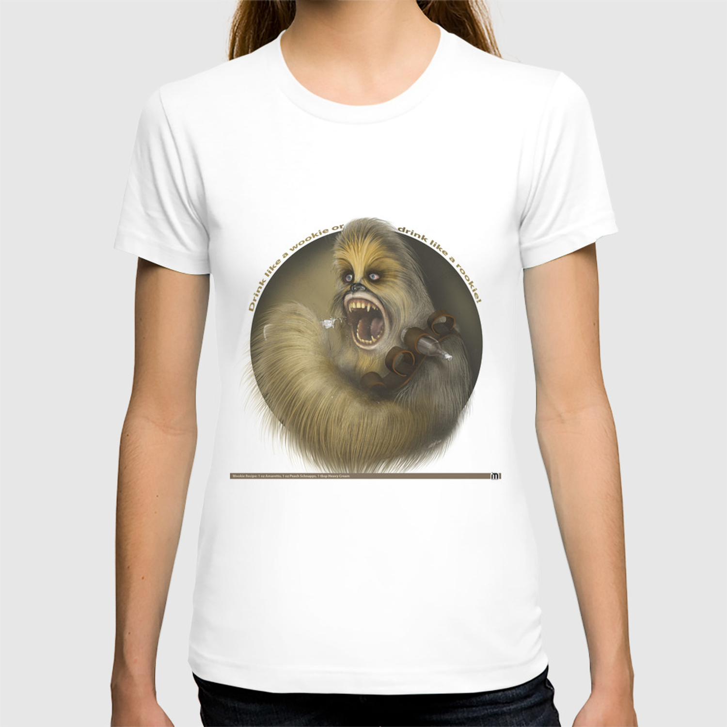 Wookie White Background T Shirt By Mattiasstarkenberg Society6