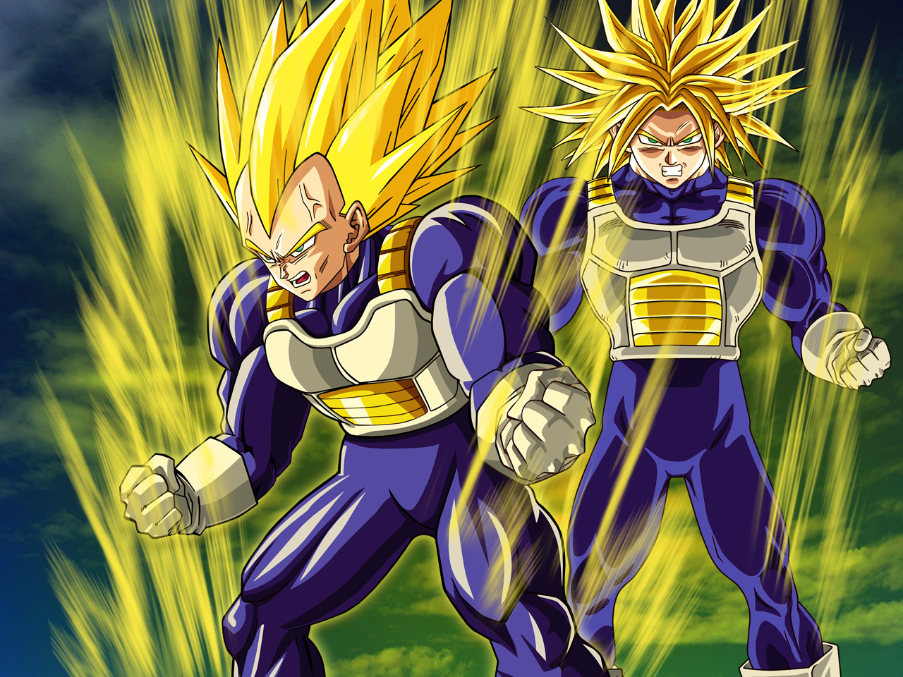 wallpaper vegeta and trunks by dony910 fan art wallpaper movies tv 1280x960