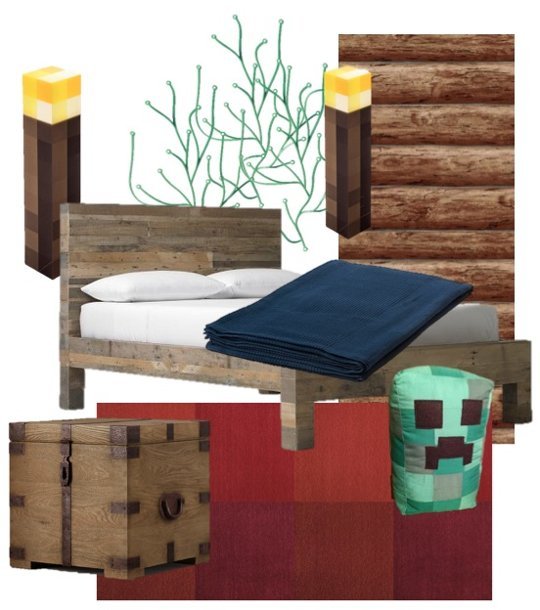 Vision for A Minecraft Themed Bedroom Apartment Therapy