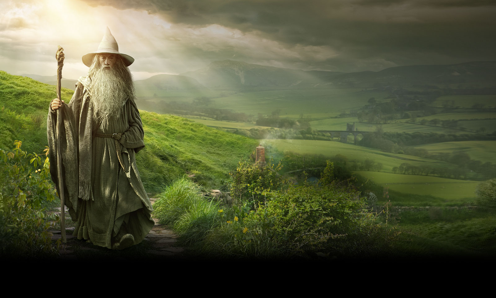 The Hobbit An Unexpected Journey Gandalf Wallpaper C Warner