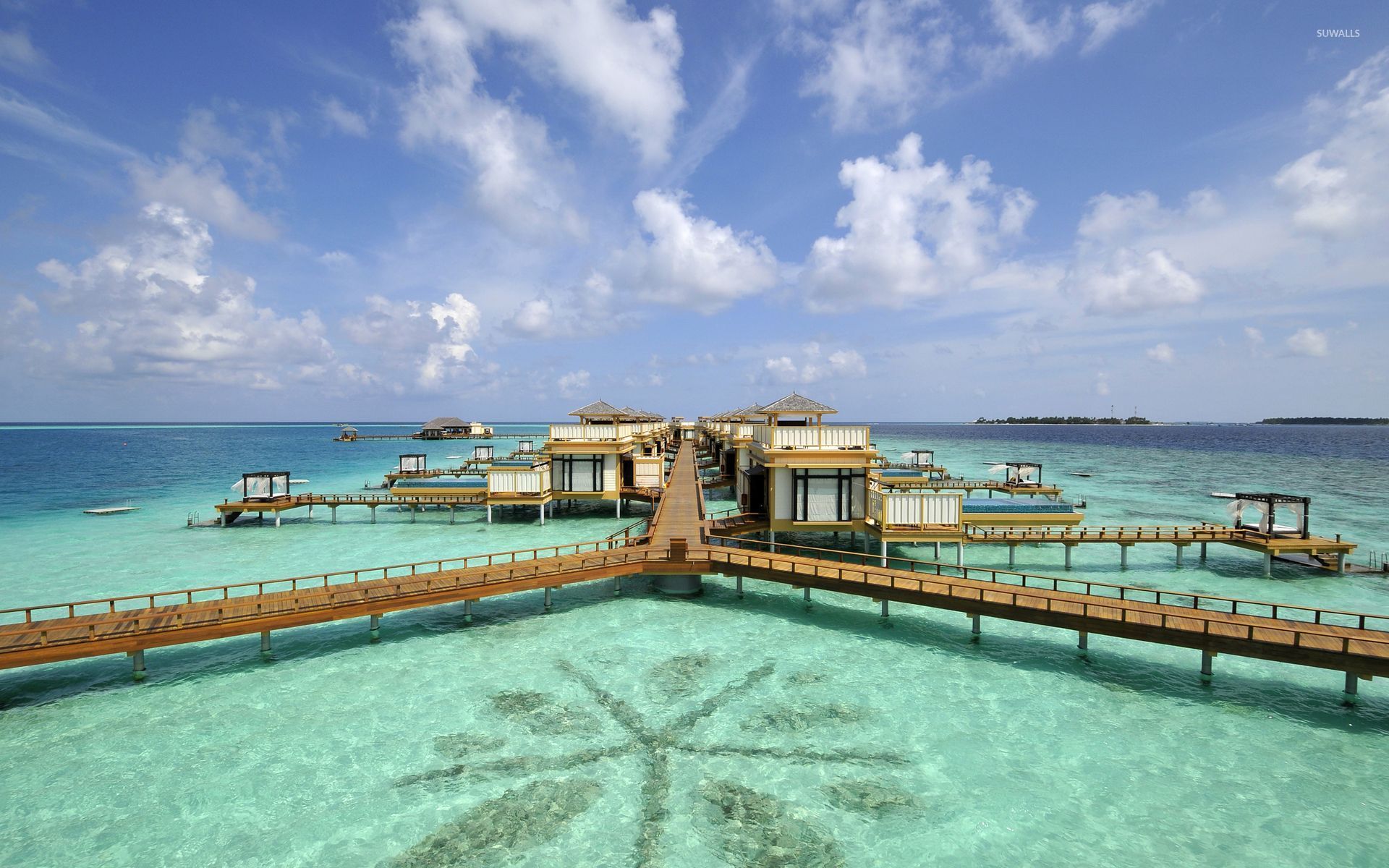 Maldives Resort Wallpaper Beach