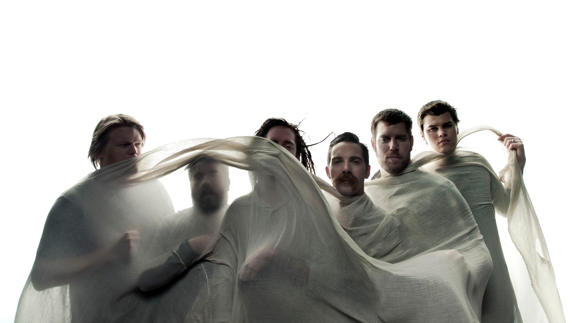 Underoath Band Faces Mustache Tissue Wallpaper And