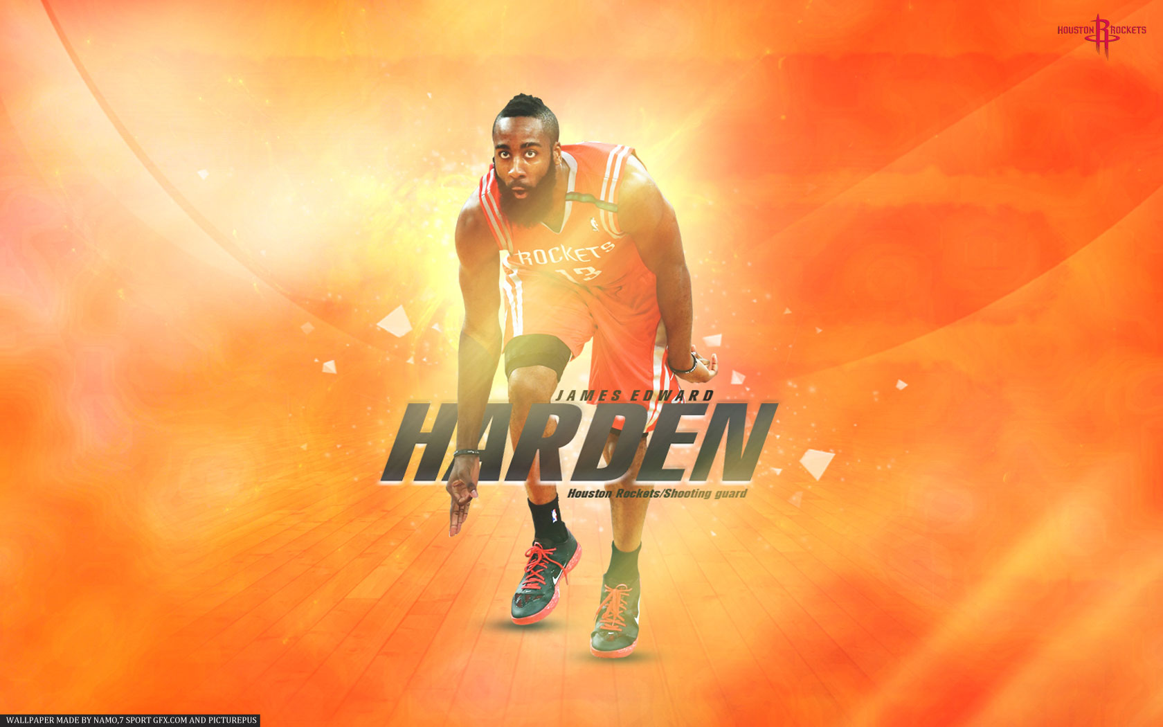 James Harden Rockets Wallpaper Basketball