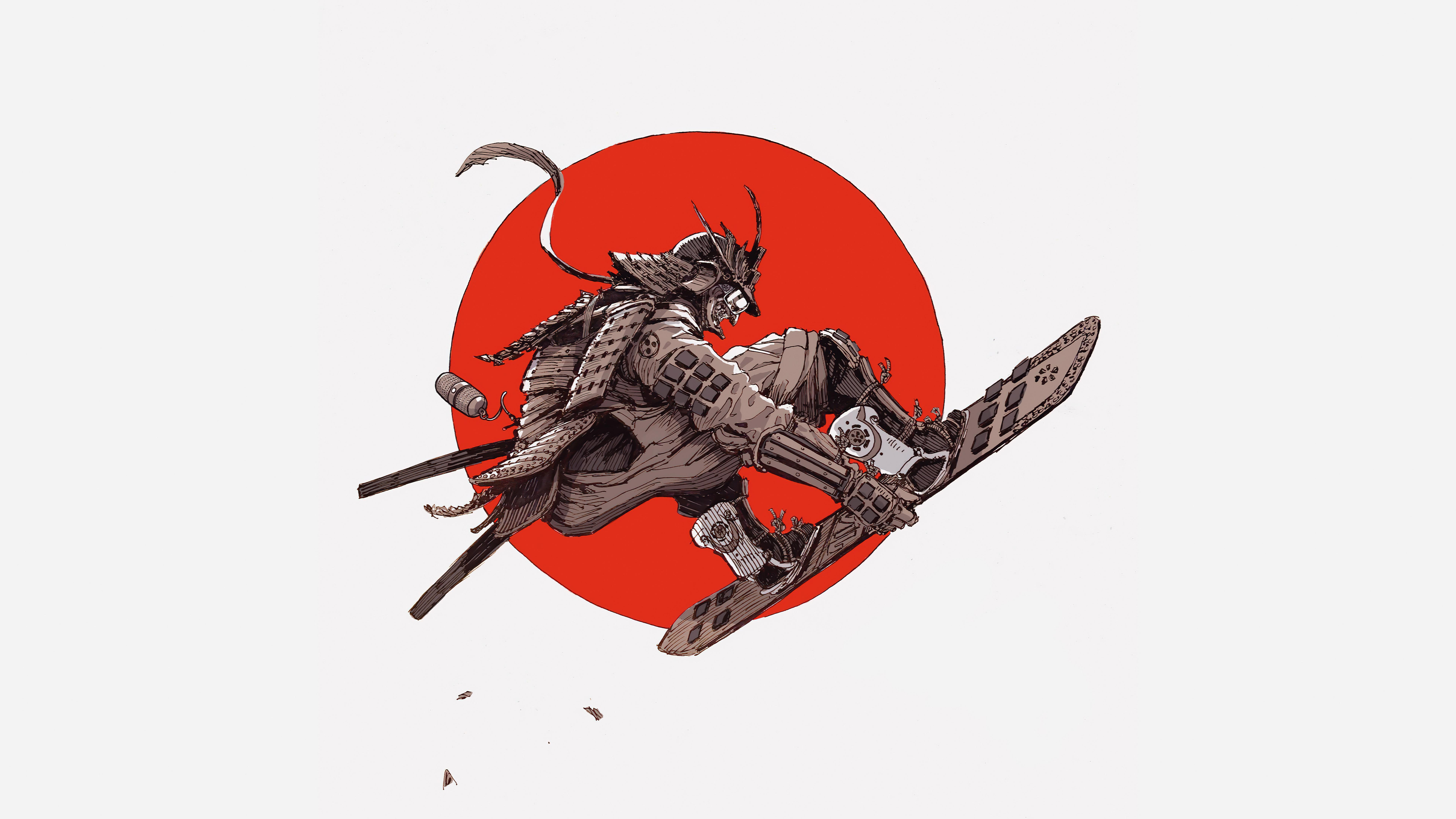 Japanese Art Samurai Wallpaper