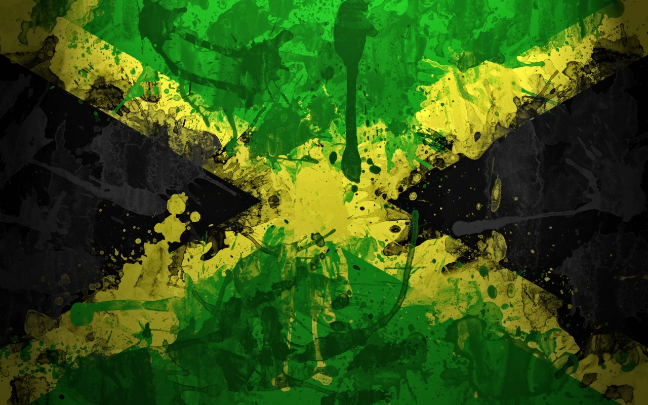 Wallpaper Jamaica Flag Color Symbol Background