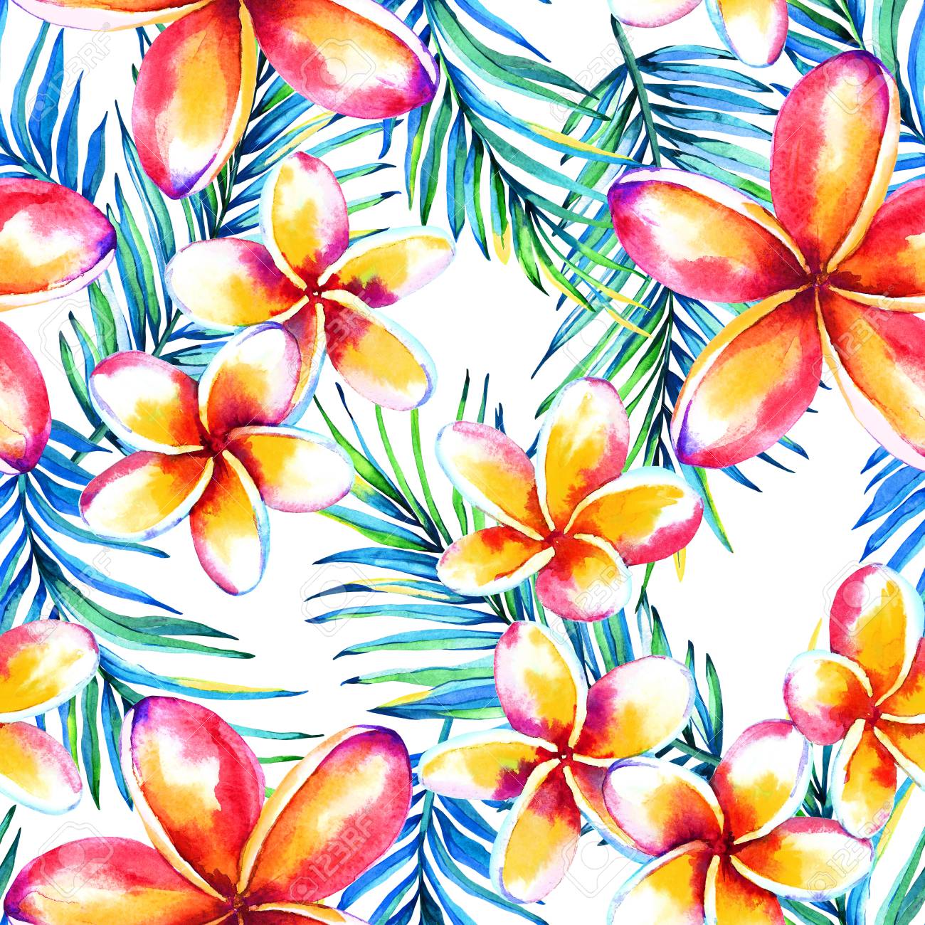 Free download Seamless Tropical Floral Pattern Watercolor Exotic ...